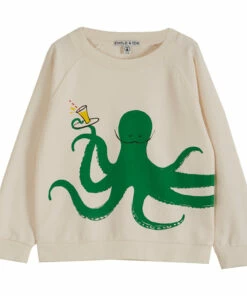 Outlet 👏 Octopus Sweatshirt Ecru Emile et Ida Fashion Baby, Children ⌛