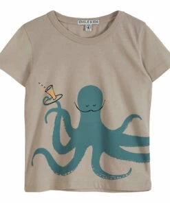 Best deal 😀 Octopus T-shirt Grey Emile et Ida Fashion Baby, Children ✨