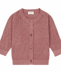 Budget 🔥 Openwork Cardigan Pink Ketiketa Fashion Baby, Children 👏