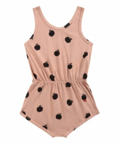 Wholesale ❤️ Organic Cotton Apple Playsuit - Iconic Collection - Apricot Bobo Choses Fashion Children 🛒