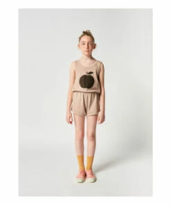 Deals 😍 Organic Cotton Apple Playsuit - Iconic Collection - Beige Bobo Choses Fashion Children 🤩 -Outlet Kids' Fashion Store organic cotton apple playsuit iconic collection organic cotton apple playsuit iconic collection beige bobo choses fashion children 2