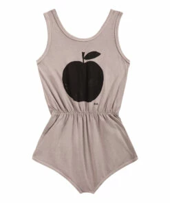 Deals 😍 Organic Cotton Apple Playsuit - Iconic Collection - Beige Bobo Choses Fashion Children 🤩