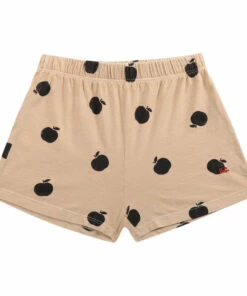 Outlet ✨ Organic Cotton Apple Shorts - Iconic Collection - Yellow Bobo Choses Fashion Children 🤩