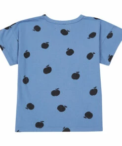 New ✨ Organic Cotton Apple T-shirt - Iconic Collection - Blue Bobo Choses Fashion Children 🔔 -Outlet Kids' Fashion Store organic cotton apple t shirt iconic collection blue bobo choses fashion children 1
