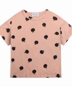 Flash Sale 👏 Organic Cotton Apple T-Shirt - Iconic Collection - Apricot Bobo Choses Fashion Children 🧨