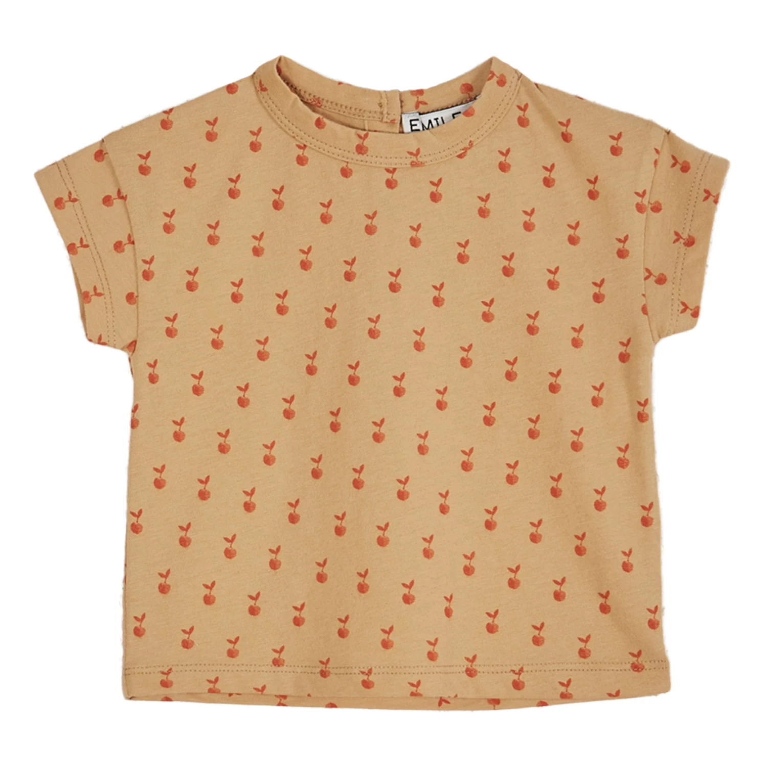 Discount โ Organic Cotton Apple T-shirt Peach Emile et Ida Fashion Baby, Children ๐ 2 Discount โ Organic Cotton Apple T-shirt Peach Emile et Ida Fashion Baby, Children ๐ - Image 2