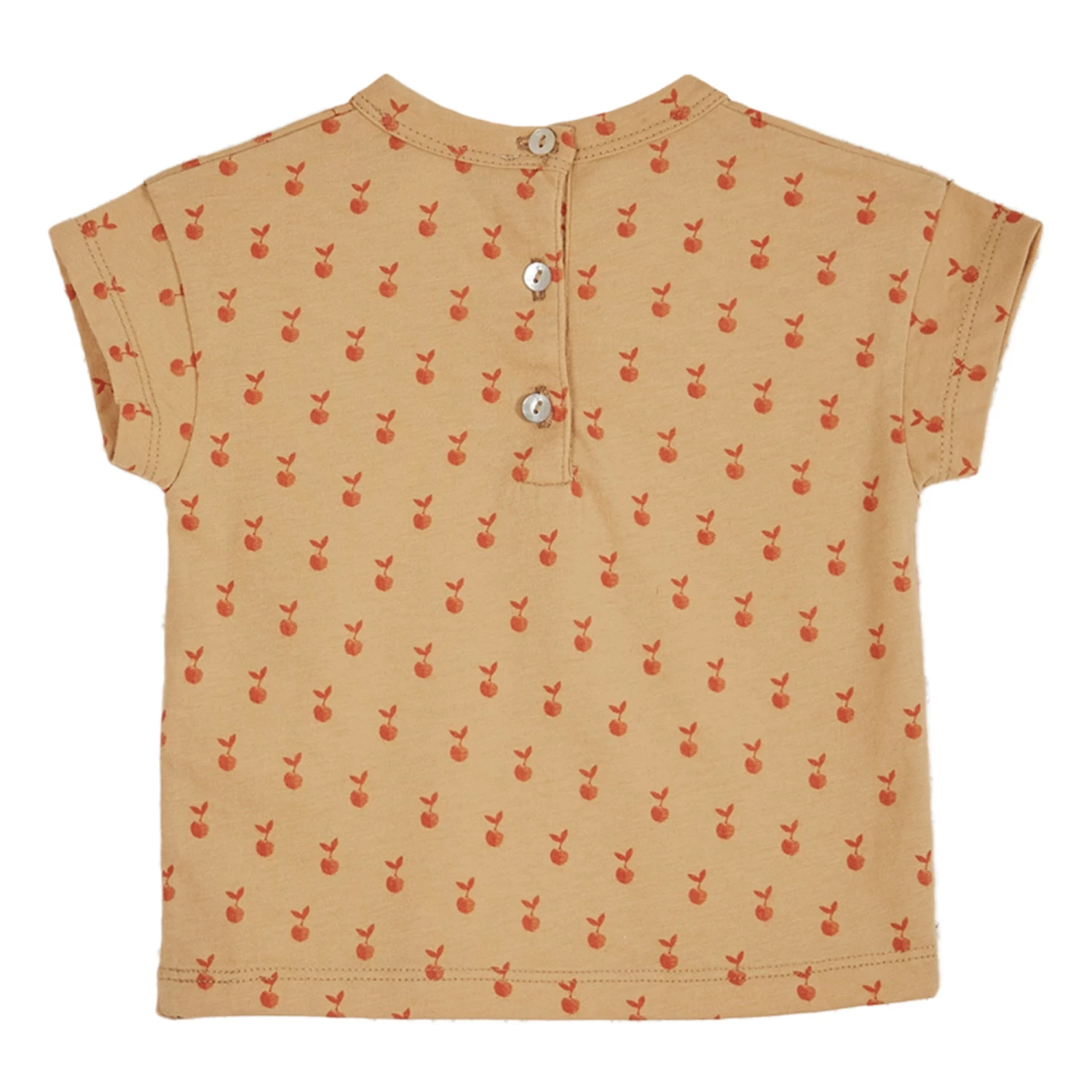 Discount โ Organic Cotton Apple T-shirt Peach Emile et Ida Fashion Baby, Children ๐ 3 Discount โ Organic Cotton Apple T-shirt Peach Emile et Ida Fashion Baby, Children ๐ - Image 3