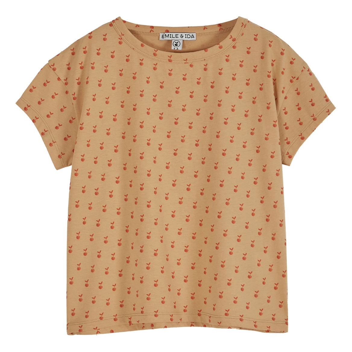 Discount โ Organic Cotton Apple T-shirt Peach Emile et Ida Fashion Baby, Children ๐ 1 Discount โ Organic Cotton Apple T-shirt Peach Emile et Ida Fashion Baby, Children ๐