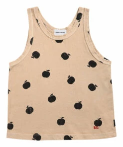 Discount 👏 Organic Cotton Apple Tank Top - Iconic Collection - Yellow Bobo Choses Fashion Children 💯