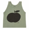 Deals 💯 Organic Cotton Apple Tank Top - Iconic Collection - Sage Bobo Choses Fashion Children ✔️