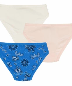 Wholesale 😍 Organic Cotton Bandana Briefs - Set of 3 Blue Petit Bateau Fashion Children 🌟 -Outlet Kids' Fashion Store organic cotton bandana briefs set of 3 blue petit bateau fashion children 2