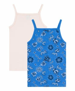 Cheapest ๐ Organic Cotton Bandana Tank Tops - Set of 2 Blue Petit Bateau Fashion Children โจ 5 Cheapest ๐ Organic Cotton Bandana Tank Tops - Set of 2 Blue Petit Bateau Fashion Children โจ -Outlet Kids' Fashion Store organic cotton bandana tank tops set of 2 blue petit bateau fashion children 2