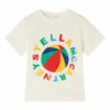 Best deal ❤️ Organic Cotton Beach Ball T-shirt White Stella McCartney Kids Fashion Children ⌛