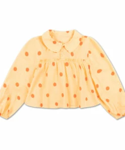 Flash Sale 👏 Organic Cotton Blouse Pale yellow Repose AMS Fashion Teen, Children 🌟