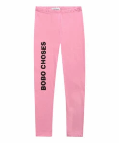 Coupon 👍 Organic Cotton Bobo Choses Leggings - Iconic Collection - Pink Bobo Choses Fashion Children 🤩