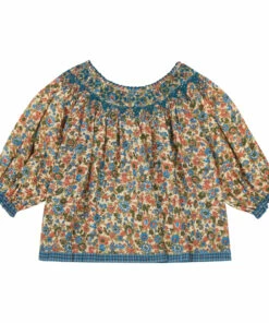 Best reviews of 👏 Organic Cotton Butterfly Blouse Blue Bonjour Fashion Children 🎁 -Outlet Kids' Fashion Store organic cotton butterfly blouse blue bonjour fashion children 2