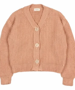Best reviews of ❤️ Organic Cotton Cardigan Dusty Pink Búho Fashion Children ⌛