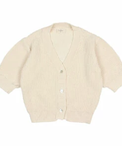 Budget 👏 Organic Cotton Cardigan Ecru Búho Fashion Children 👍