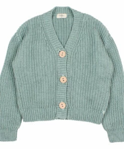 Promo 😀 Organic Cotton Cardigan Green water Búho Fashion Children 🎉