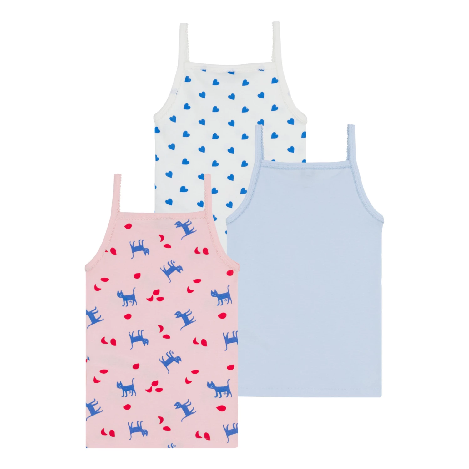 Top 10 โค๏ธ Organic Cotton Cat Tank Tops - Set of 3 Pink Petit Bateau Fashion Children ๐ 3 Top 10 โค๏ธ Organic Cotton Cat Tank Tops - Set of 3 Pink Petit Bateau Fashion Children ๐ - Image 3