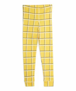 Hot Sale ✔️ Organic Cotton Checked Leggings Yellow Mini Rodini Fashion Baby, Children 🧨 -Outlet Kids' Fashion Store organic cotton checked leggings yellow mini rodini fashion baby children 2