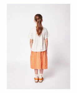Best reviews of 😍 Organic Cotton Checked Midi Skirt Orange Bobo Choses Fashion Children ✨ -Outlet Kids' Fashion Store organic cotton checked midi skirt orange bobo choses fashion children 4