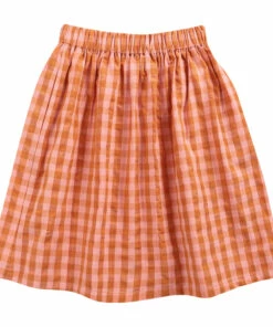 Best reviews of 😍 Organic Cotton Checked Midi Skirt Orange Bobo Choses Fashion Children ✨ -Outlet Kids' Fashion Store organic cotton checked midi skirt orange bobo choses fashion children 6
