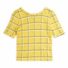 Cheapest 🔥 Organic Cotton Checked T-shirt Yellow Mini Rodini Fashion Children 👍