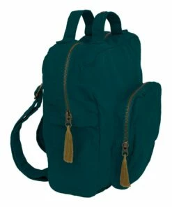 Discount 😀 Organic Cotton Children's Backpack Teal Blue S022 Numero 74 Fashion Children ⌛