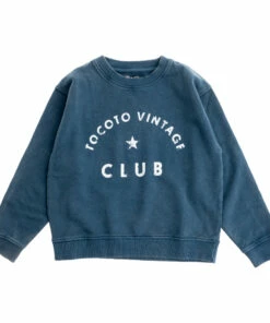 Cheap 🔥 Organic Cotton Club Sweatshirt Navy blue Tocoto Vintage Fashion Children 🔥