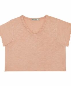 Wholesale 🔥 Organic Cotton Colour T-shirt Pale pink the new society Fashion Teen, Children 🌟