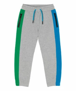 Best Pirce ⭐ Organic Cotton Contrast Joggers - Activewear Collection - Grey Stella McCartney Kids Fashion Teen, Children ✔️