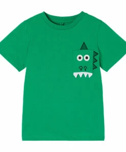 Coupon ๐ Organic Cotton Crocodile Pocket T-shirt Green Stella McCartney Kids Fashion Children ๐