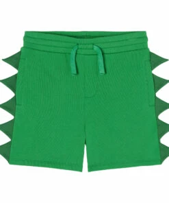 Best Pirce 🎁 Organic Cotton Crocodile Shorts Green Stella McCartney Kids Fashion Children 💯