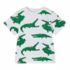 Top 10 🎉 Organic Cotton Crocodile T-shirt White Stella McCartney Kids Fashion Teen, Children ✔️