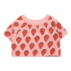 Cheap 🔥 Organic Cotton Cropped Strawberry Sweatshirt Pink Bobo Choses Fashion Children ✔️