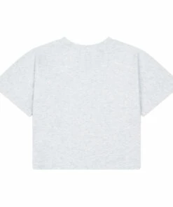 Wholesale 😍 Organic Cotton Cropped T-shirt Light eather grey Hundred Pieces Fashion Teen, Children 🎉 -Outlet Kids' Fashion Store organic cotton cropped t shirtorganic cotton cropped t shirt light eather grey hundred pieces fashion teen children 3