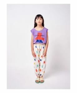 New 😍 Organic Cotton Cropped Tank Top Purple Bobo Choses Fashion Children 🔔 -Outlet Kids' Fashion Store organic cotton cropped tank top purple bobo choses fashion children 2