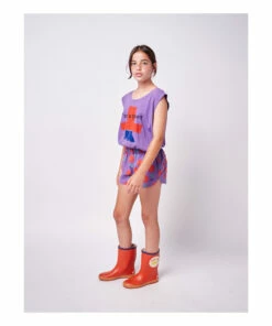 New 😍 Organic Cotton Cropped Tank Top Purple Bobo Choses Fashion Children 🔔 -Outlet Kids' Fashion Store organic cotton cropped tank top purple bobo choses fashion children 3