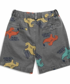 Promo 🧨 Organic Cotton 🐕 Dog Bermuda Shorts Grey Bobo Choses Fashion Children 🛒 -Outlet Kids' Fashion Store organic cotton dog bermuda shorts grey bobo choses fashion children 5