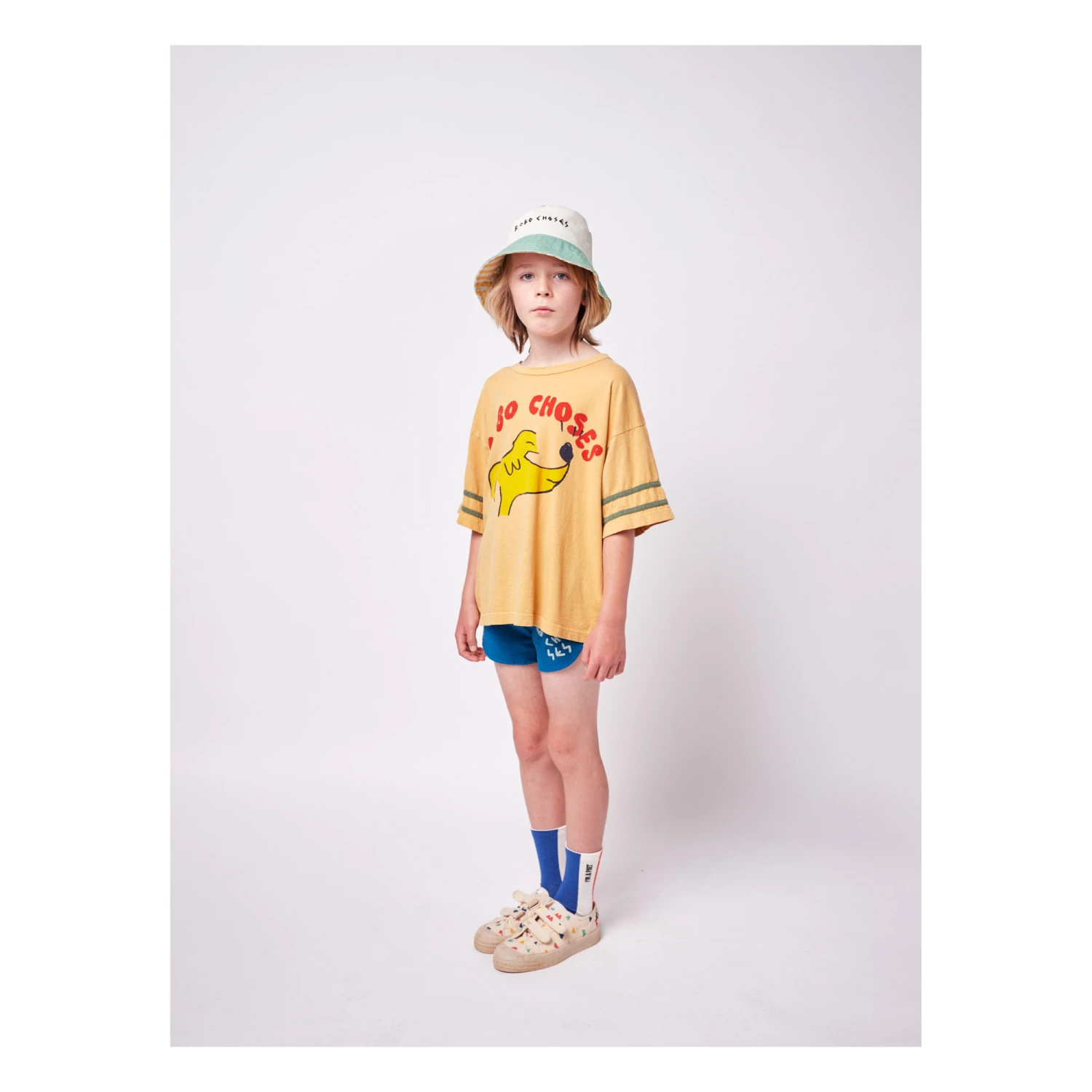 New 🎉 Organic Cotton 🦮 Dog Logo T-shirt Ochre Bobo Choses Fashion Children 🔥 3 New 🎉 Organic Cotton 🦮 Dog Logo T-shirt Ochre Bobo Choses Fashion Children 🔥 - Image 3