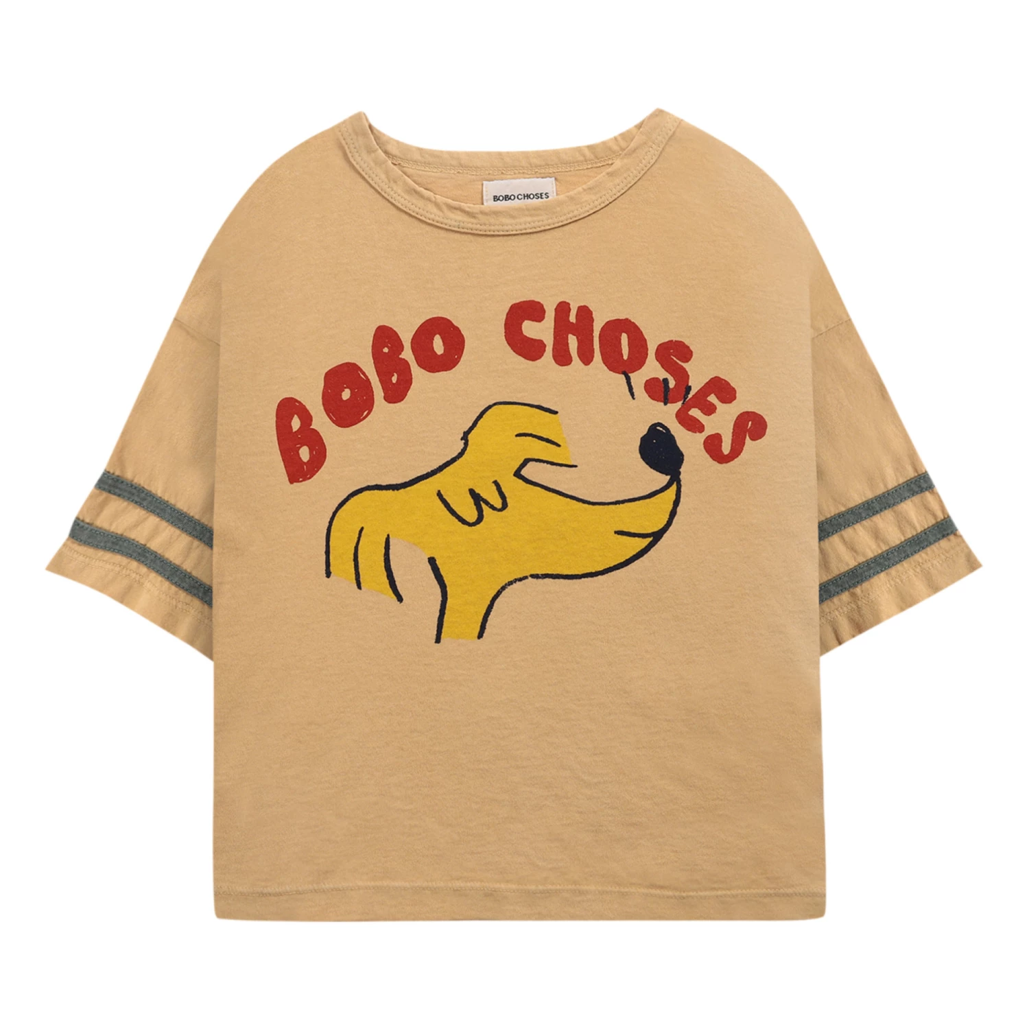 New 🎉 Organic Cotton 🦮 Dog Logo T-shirt Ochre Bobo Choses Fashion Children 🔥 1 New 🎉 Organic Cotton 🦮 Dog Logo T-shirt Ochre Bobo Choses Fashion Children 🔥