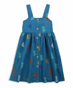 Wholesale 🧨 Organic Cotton 👗 Dress Blue Bobo Choses Fashion Children 🔥