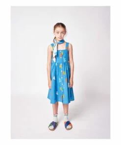 Wholesale 🧨 Organic Cotton 👗 Dress Blue Bobo Choses Fashion Children 🔥 -Outlet Kids' Fashion Store organic cotton dress blue bobo choses fashion children 4