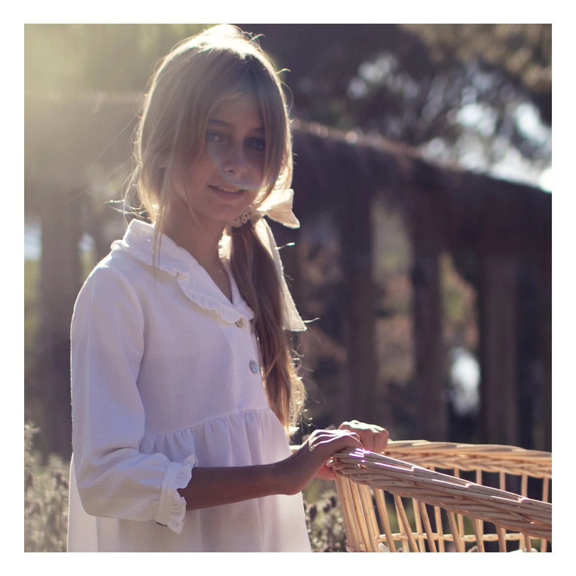 Buy ๐ Organic Cotton ๐ Dress White Suuky Fashion Children ๐ 2 Buy ๐ Organic Cotton ๐ Dress White Suuky Fashion Children ๐ - Image 2