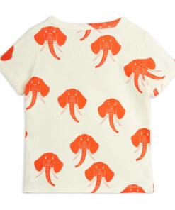 Cheapest 😍 Organic Cotton Elephant T-shirt Orange Mini Rodini Fashion Baby, Children 🔥 -Outlet Kids' Fashion Store organic cotton elephant t shirt orange mini rodini fashion baby children 2