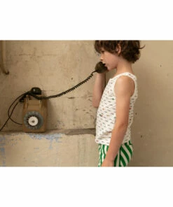 Wholesale ❤️ Organic Cotton Fish Tank Top Ecru Emile et Ida Fashion Children 😀 -Outlet Kids' Fashion Store organic cotton fish tank top ecru emile et ida fashion children 2