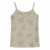 Top 10 🔥 Organic Cotton Floral Pointelle Tank Top Ecru Emile et Ida Fashion Children 😍