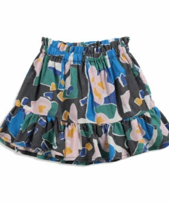 Deals ✔️ Organic Cotton Floral Skirt Black Bobo Choses Fashion Children ❤️