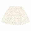 Discount ⌛ Organic Cotton Floral Skirt Ecru B&uacute;ho Fashion Children 🎉